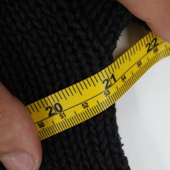 Vintage AKF Knit Sweater Womens Black Pullover Floral Embroidered Heavyweight M - Picture 8 of 9